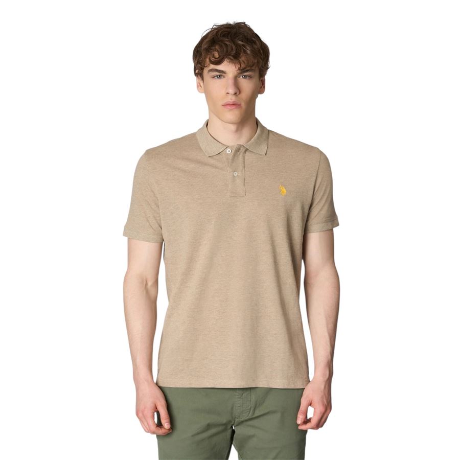 Polo a maniche corte da uomo in cotone melange premium quality con logo U.S. Polo Assn | US41197016326